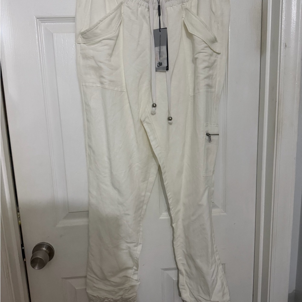 Karl Lagerfeld Men's Cream Joggers